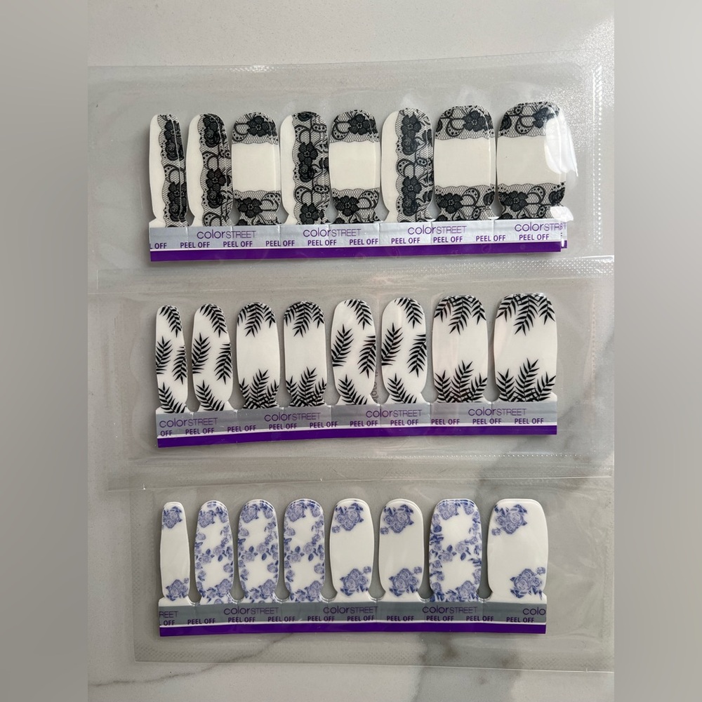 Color Street Nail Strips - Patterns & Lace